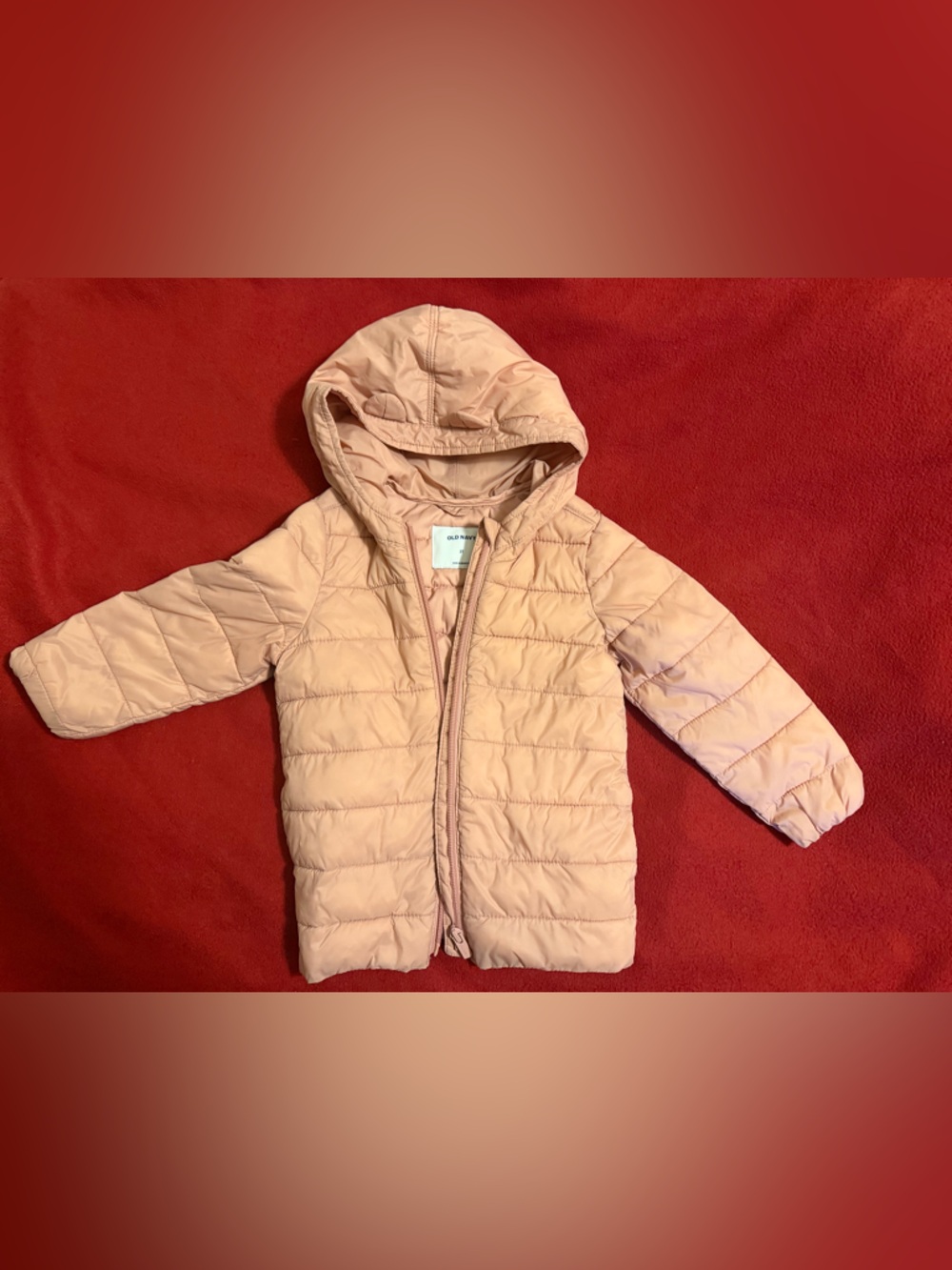 NWOT Old Navy Pale Blush Hooded Puffer Jacket for Kids